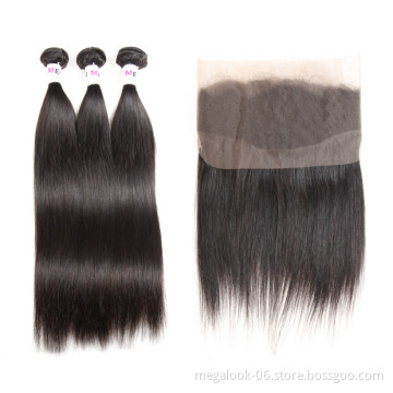 Pre Plucked Swiss Silk Base 360 Lace Frontal,Ear To Ear 360 Lace Frontal Closure With Brazilian Human Hair Bundles